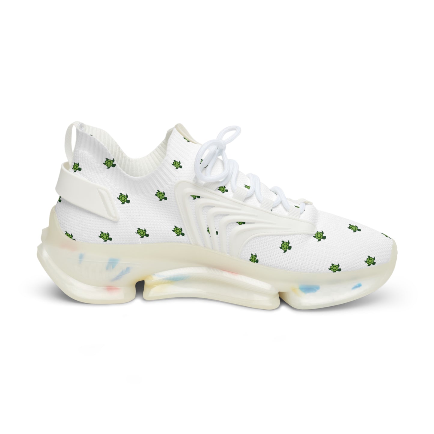 Turtlez White Sports Sneakers