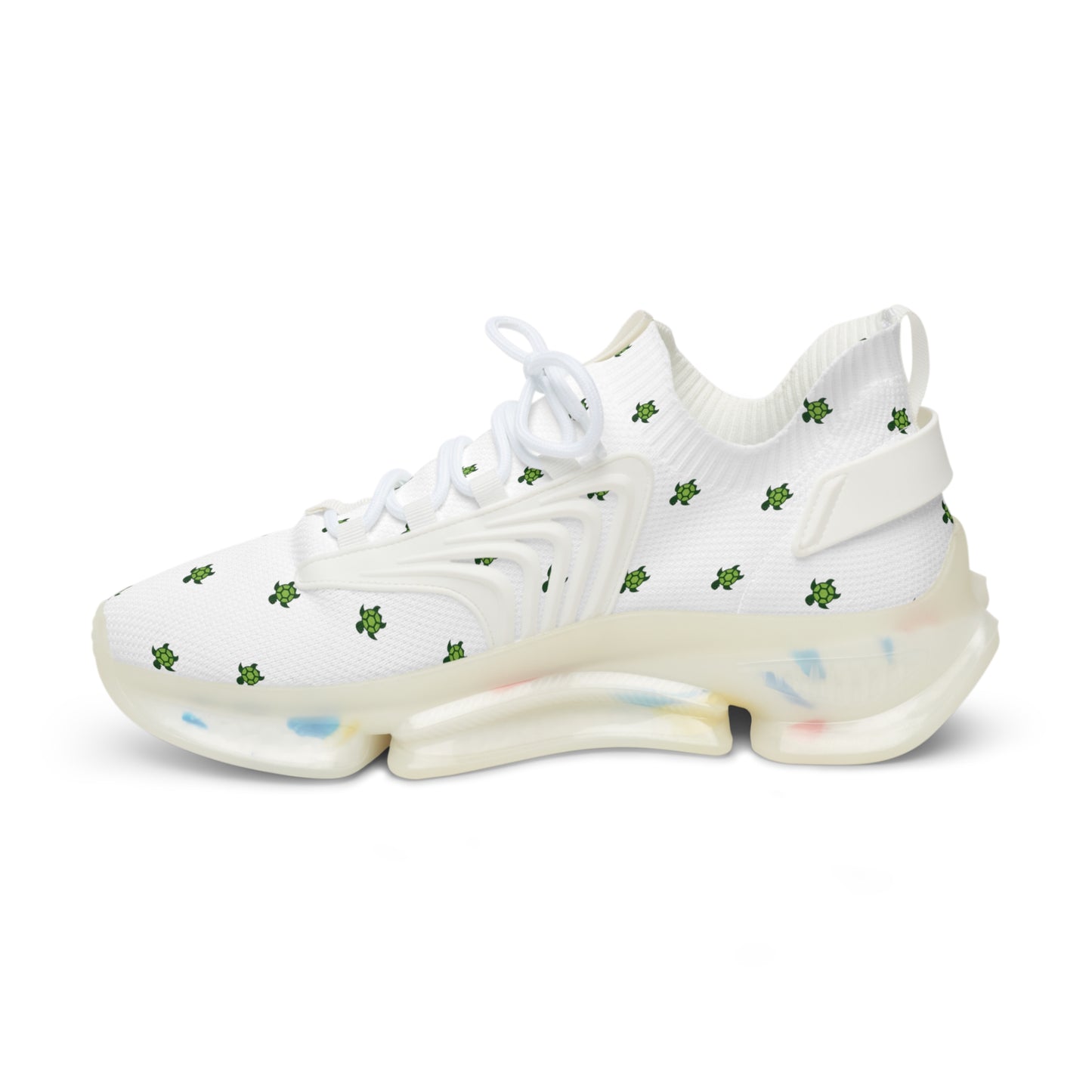 Turtlez White Sports Sneakers