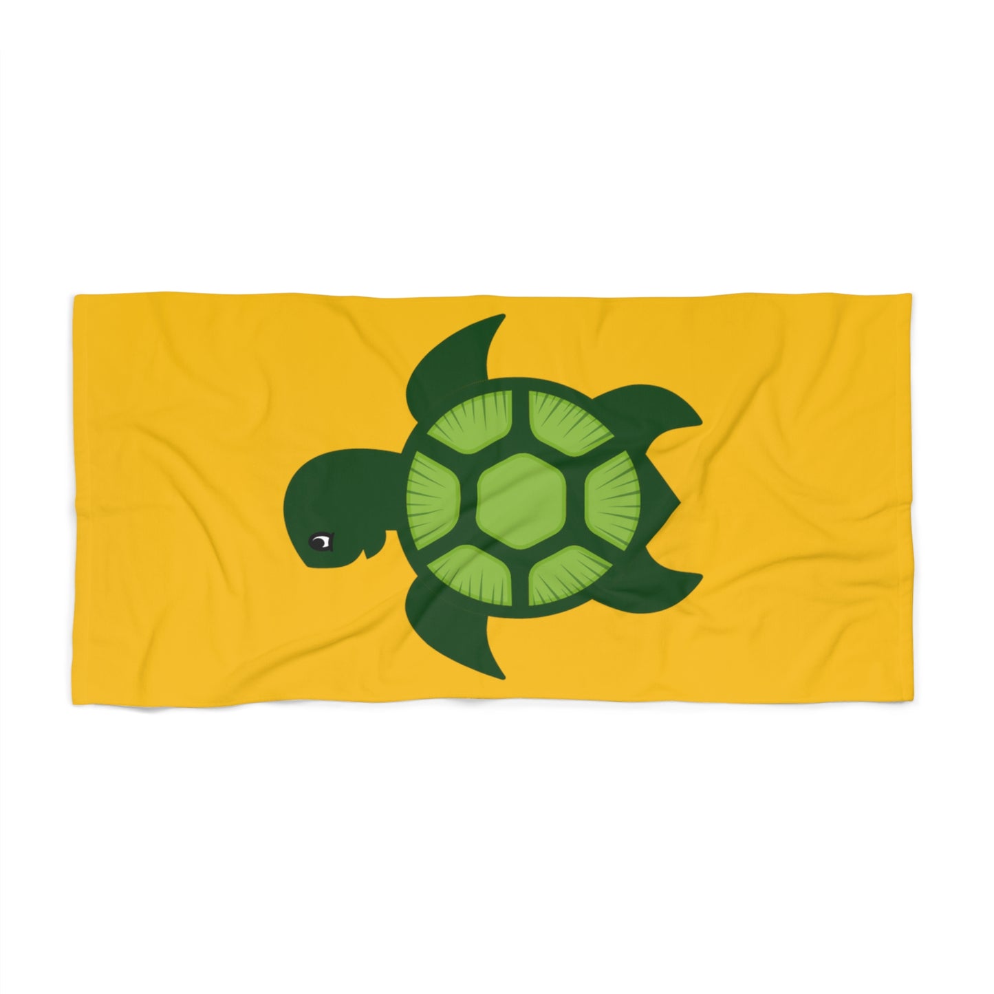 Yellow Turtlez Beach Towel (large turtle)