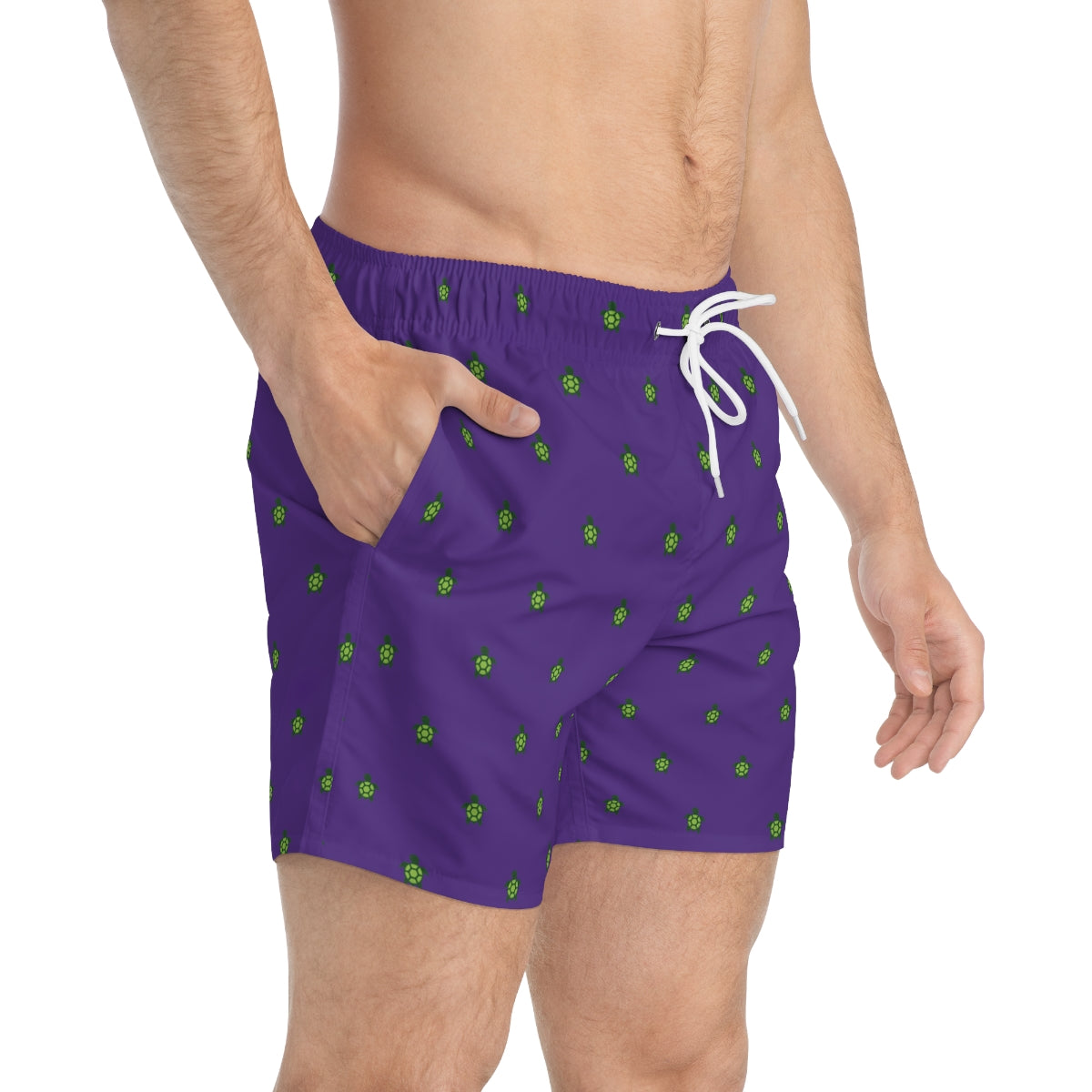 Purple Turtlez Swim Trunks