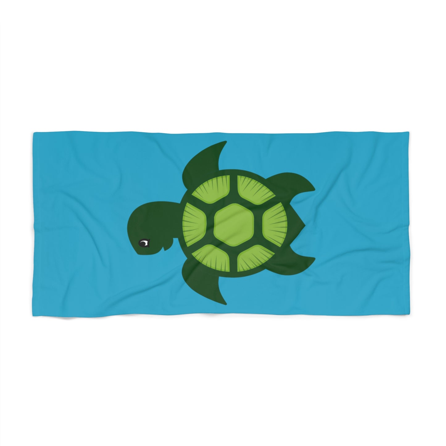 Turquoise Turtlez Beach Towel (large turtle)