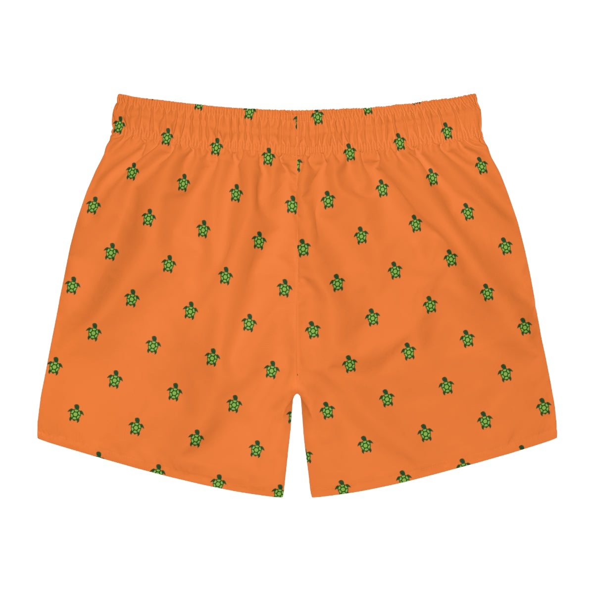 Orange Turtlez Swim Trunks