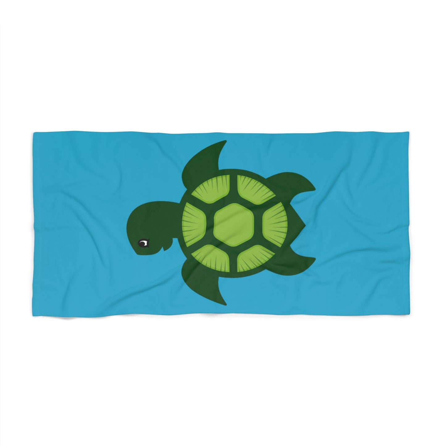 Turquoise Turtlez Beach Towel (large turtle)